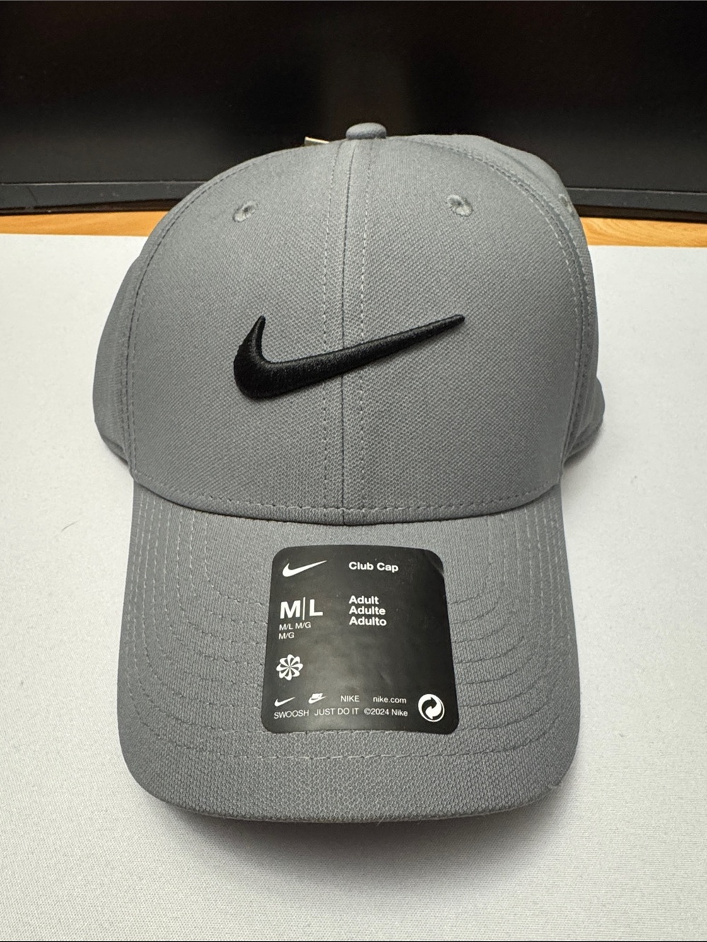 Nike Adjustable Club Cap (Grey & Black)